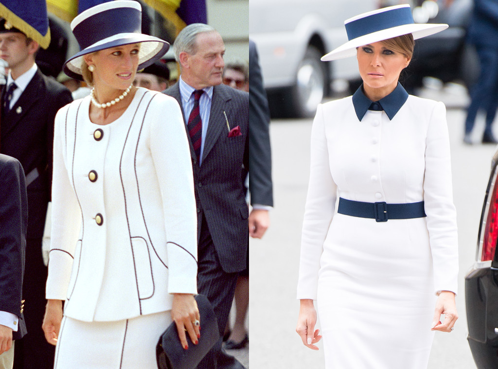 Melania Trump Channels Princess Diana When Meeting With The Royals E Online